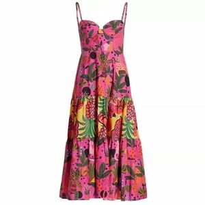 Farm Rio Leopard Pop Maxi dress